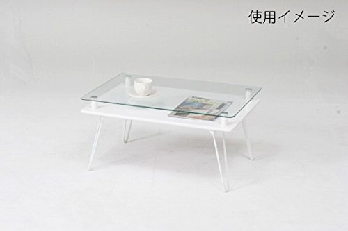 サイドテーブル C/D:84483] ディスプレイテーブル クラリス WH ｜ ORDERING
